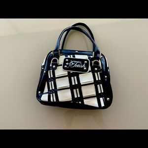 Black /white bag w/ silver studs